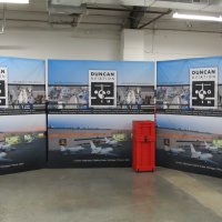 10x10 FabriMurals align for multiple events from Vision Exhibits.
